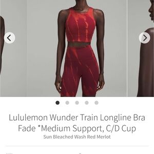 Lululemon Wunder Train Longline Bra - Medium Support